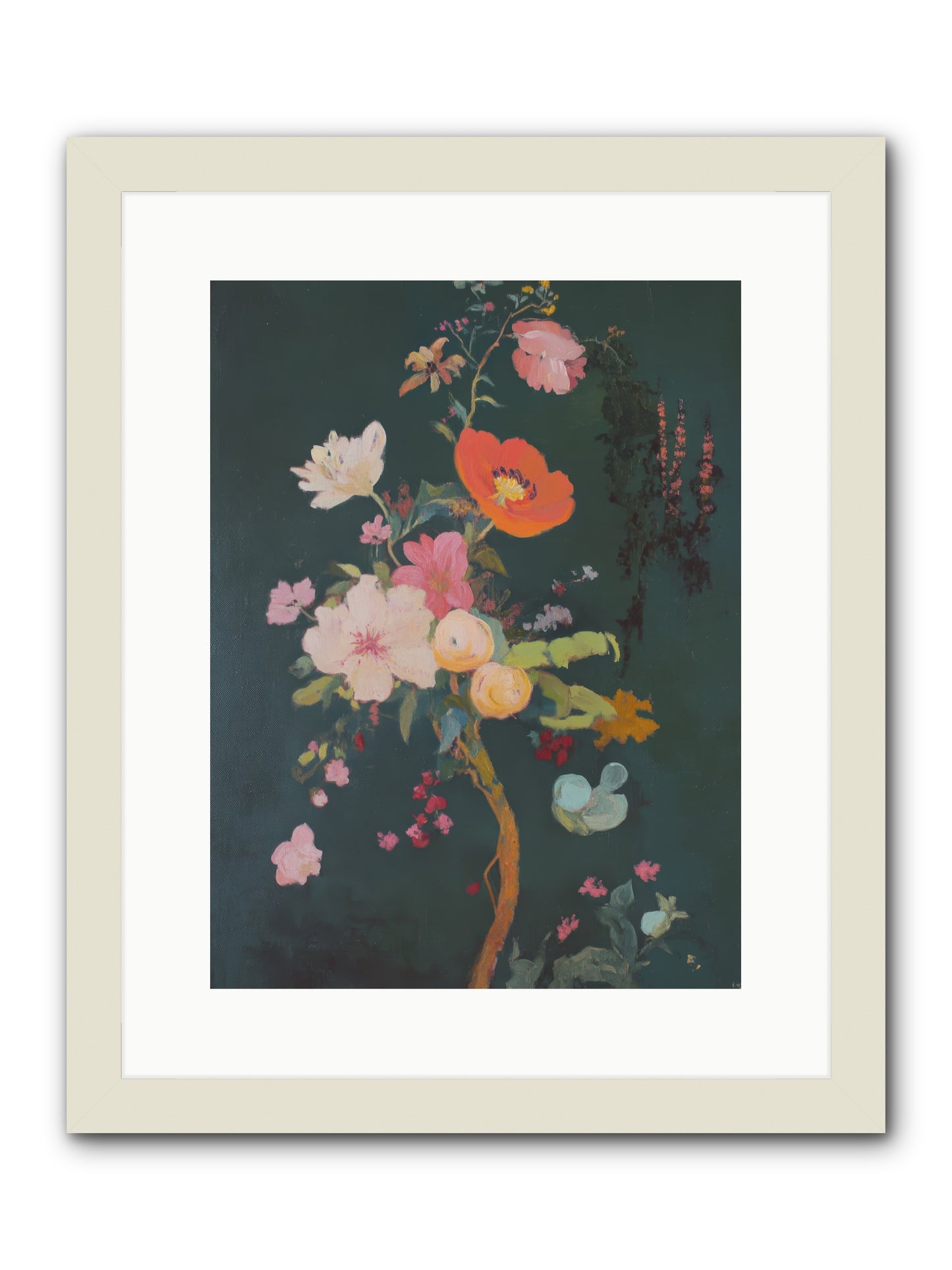 Silent Song-REZ -- Framed Print - White 12x16