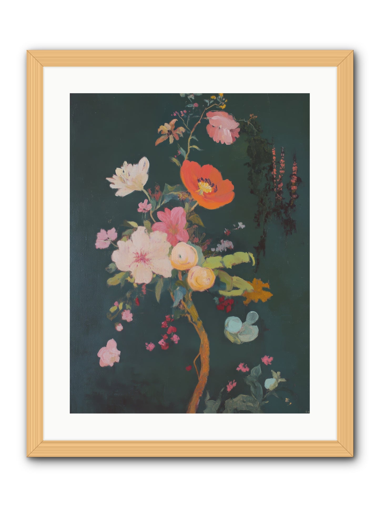 Silent Song-REZ -- Framed Print - Natural 18x24