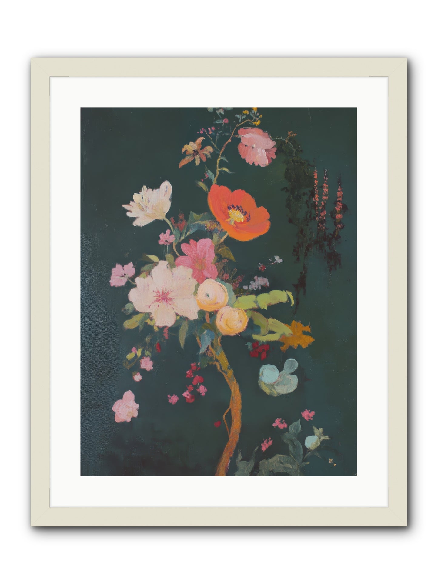 Silent Song-REZ -- Framed Print - White 18x24
