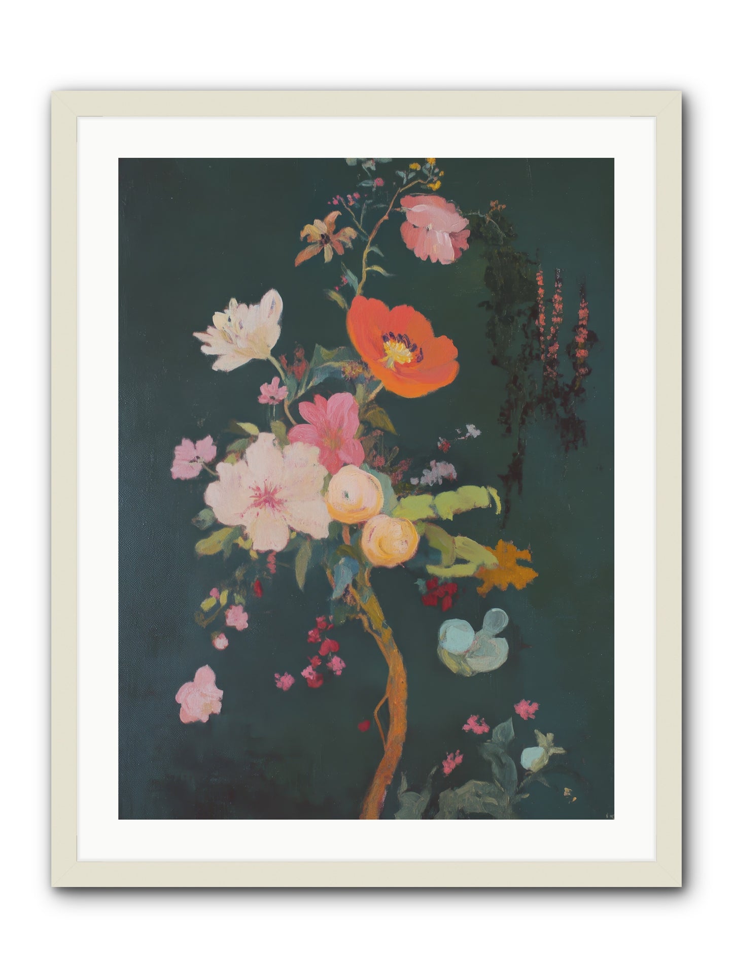 Silent Song-REZ -- Framed Print - White 24x32