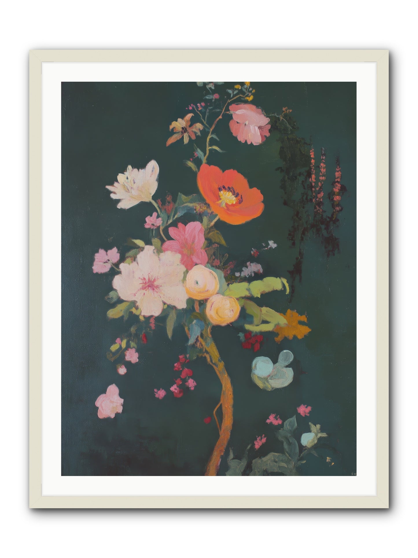 Silent Song-REZ -- Framed Print - White 30x40