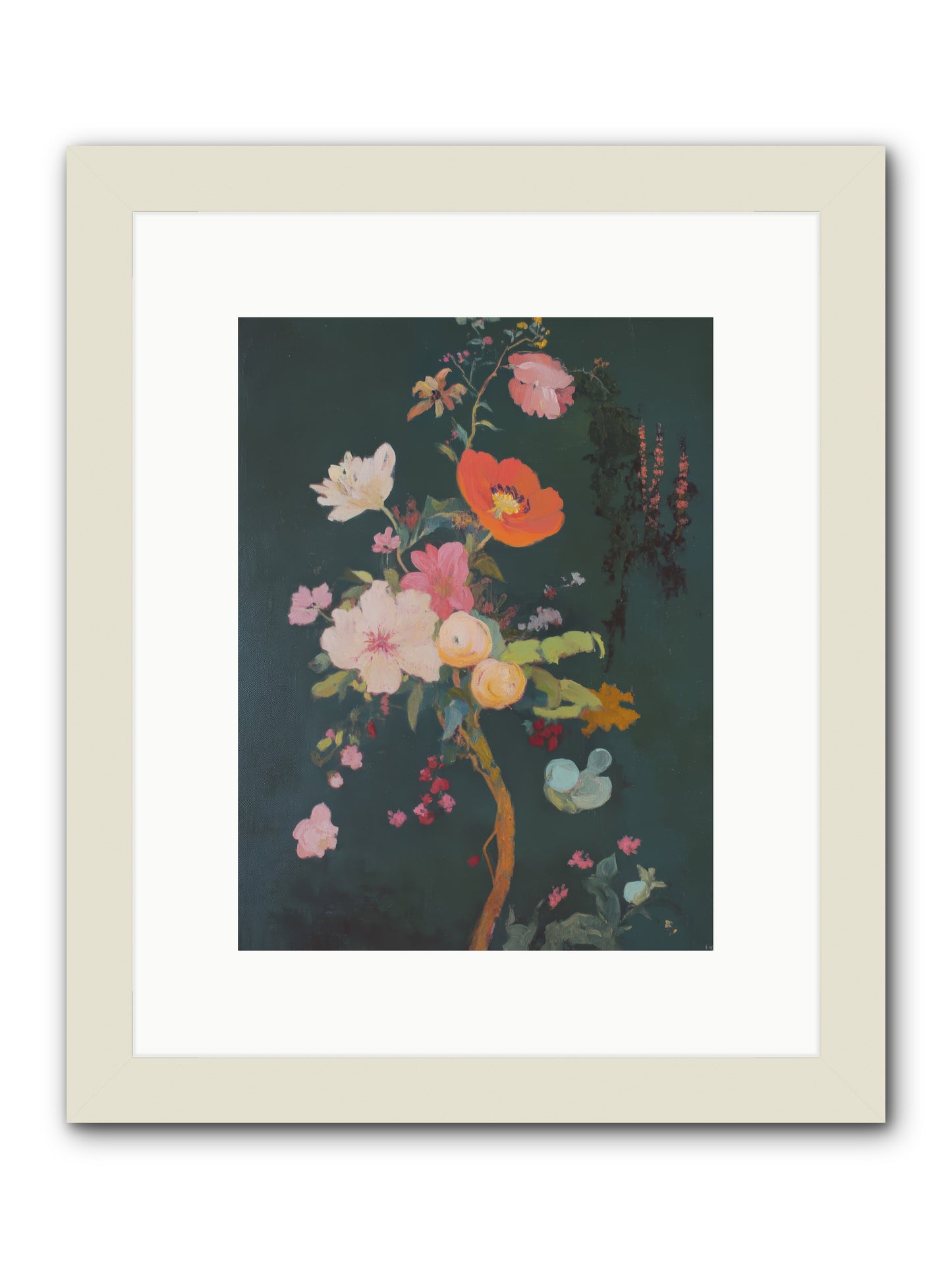 Silent Song-REZ -- Framed Print - White 9x12