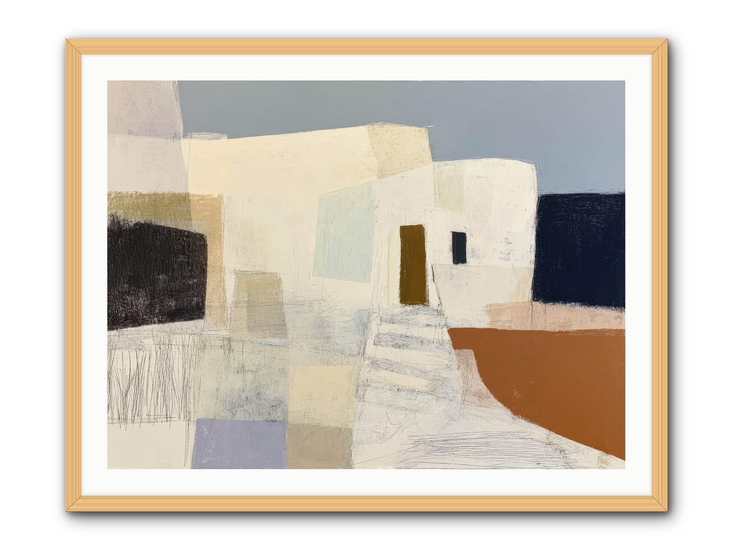 Silent Witness -- Framed Print - Natural 40x30