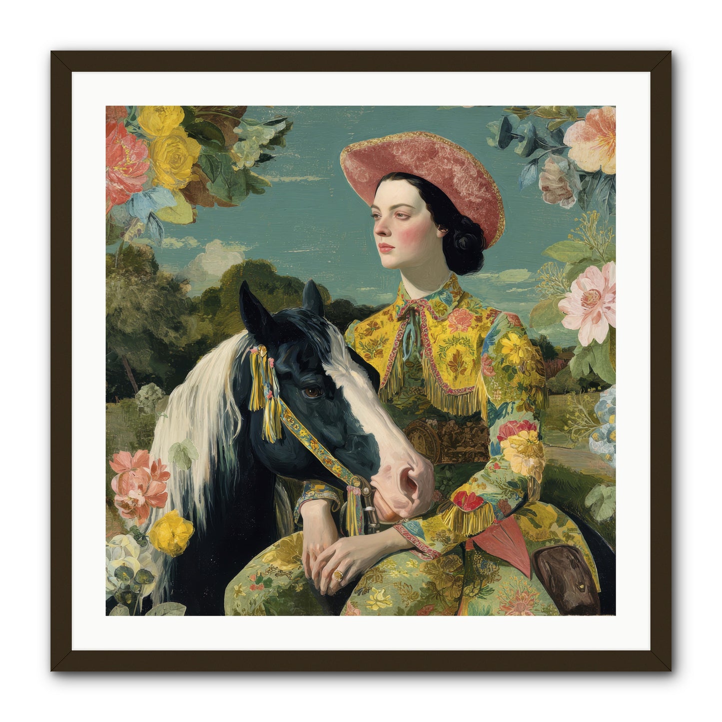 Silhouetted in the Gloaming -- Framed Print - Black 30x30