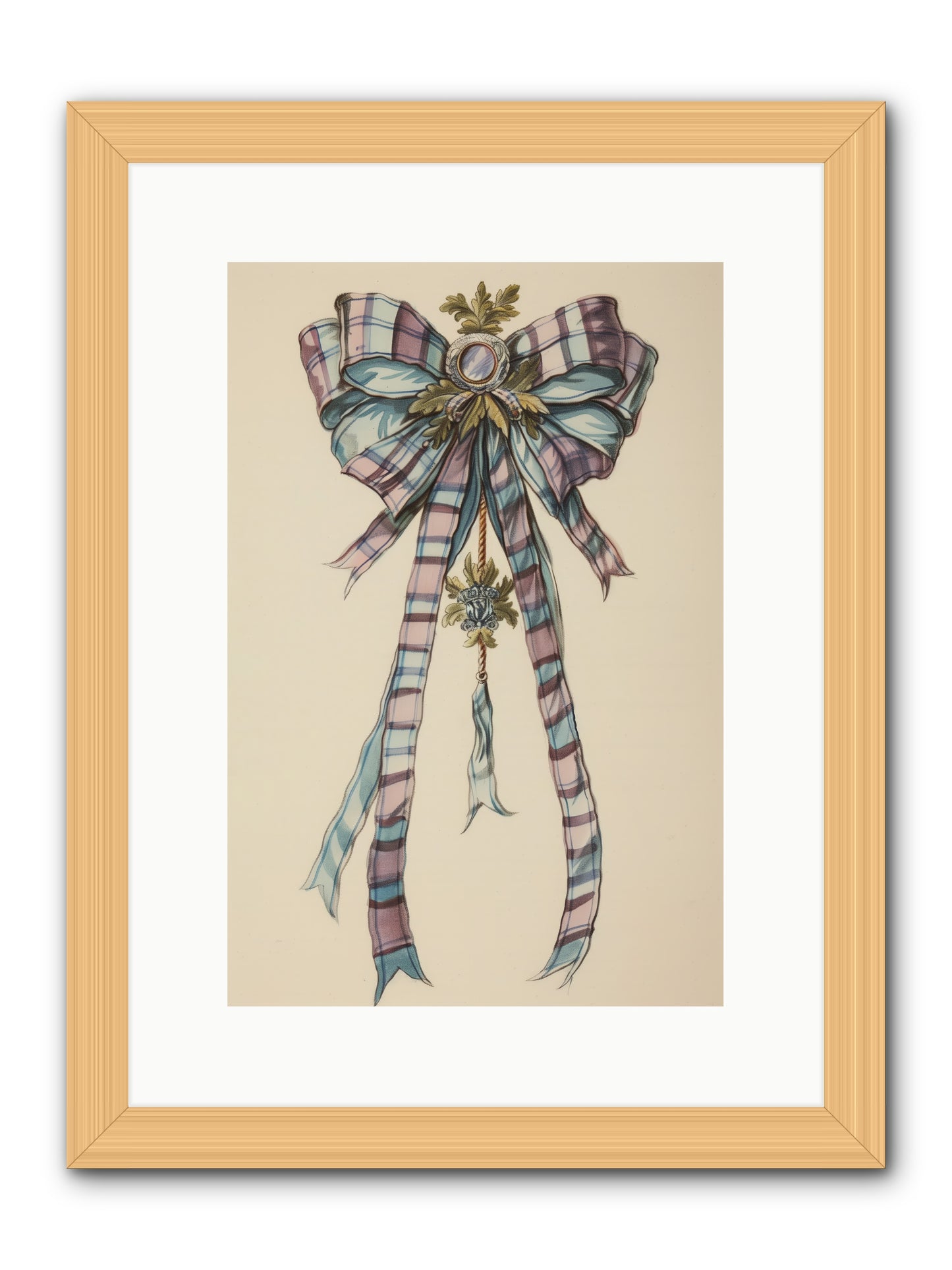 Silk Cascade -- Framed Print - Natural 10x15