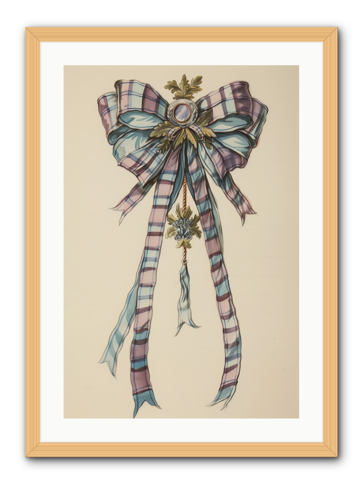 Silk Cascade -- Framed Print - Natural 20x30