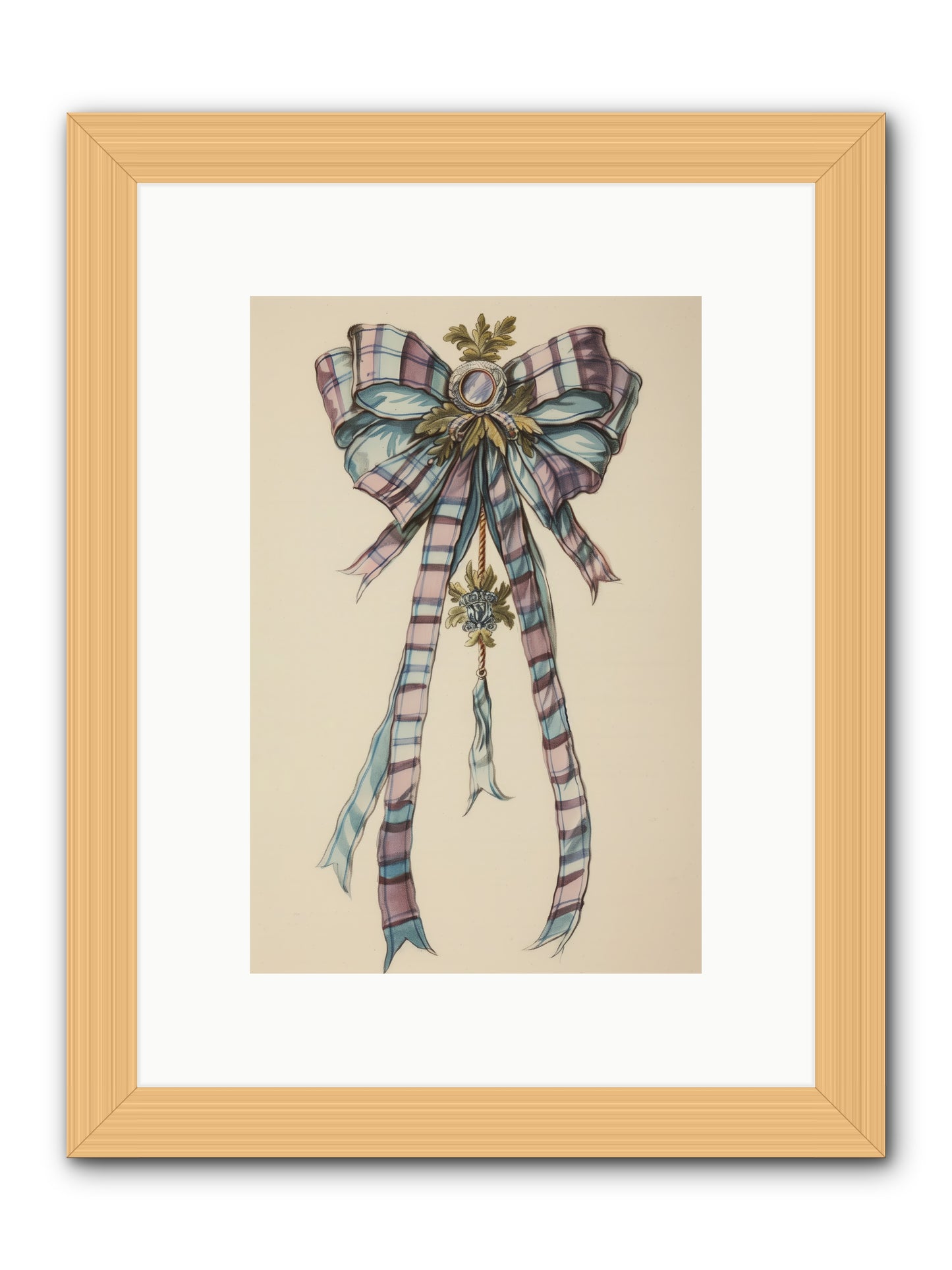 Silk Cascade -- Framed Print - Natural 8x12