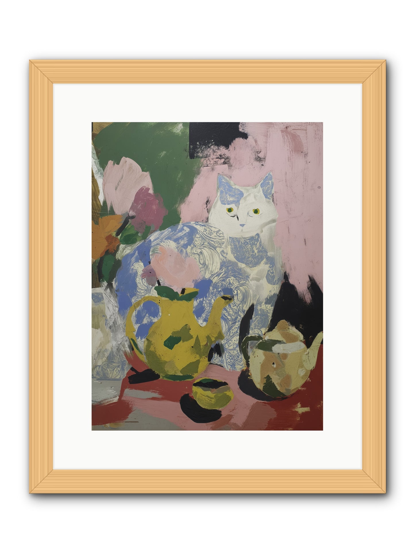 Silk Purse -- Framed Print - Natural 12x16