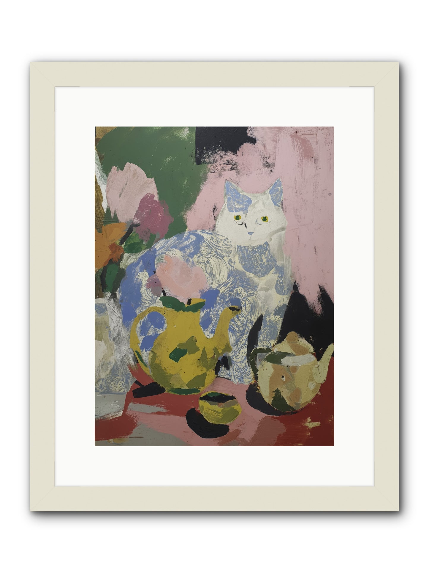Silk Purse -- Framed Print - White 12x16