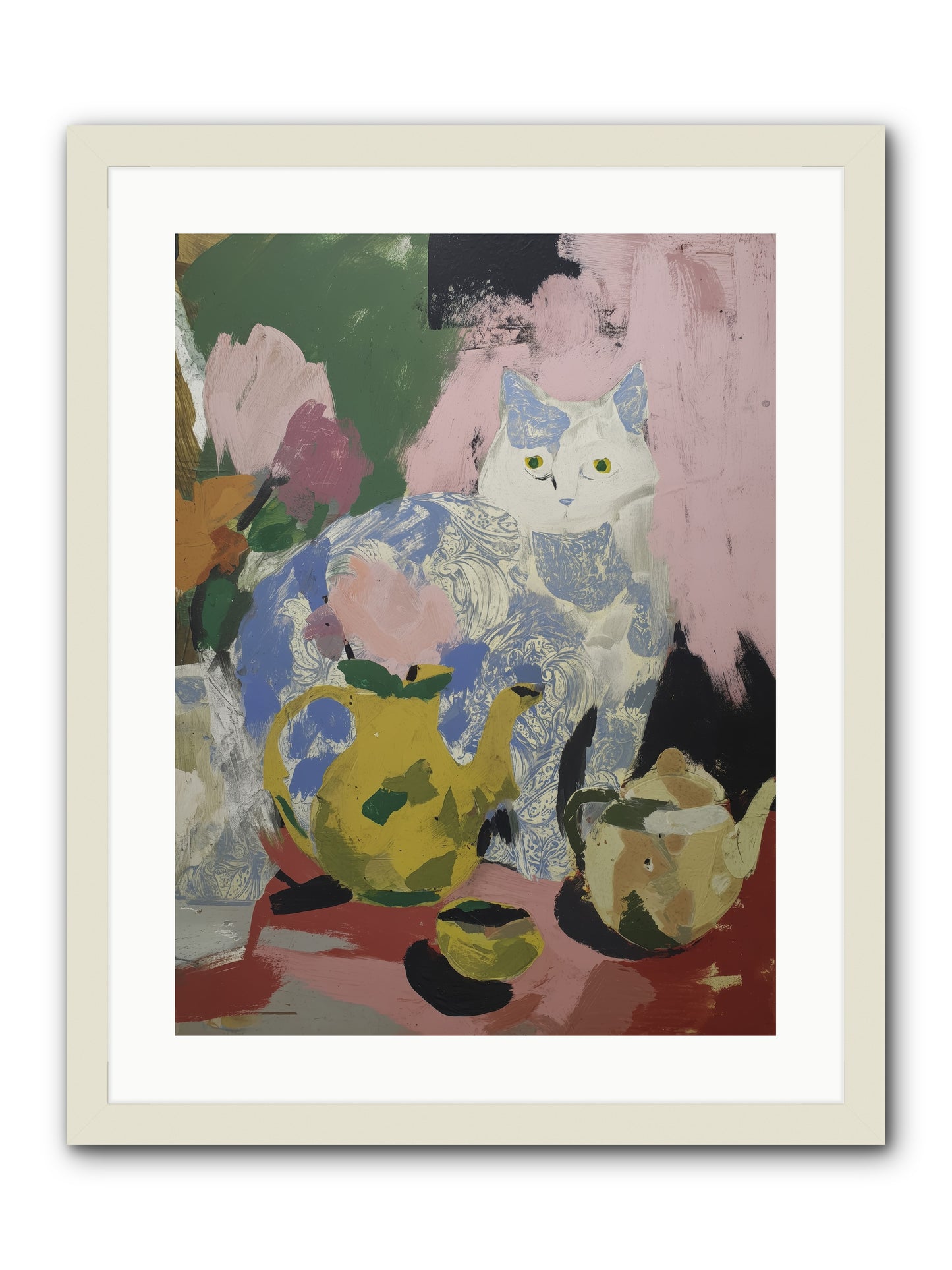 Silk Purse -- Framed Print - White 18x24