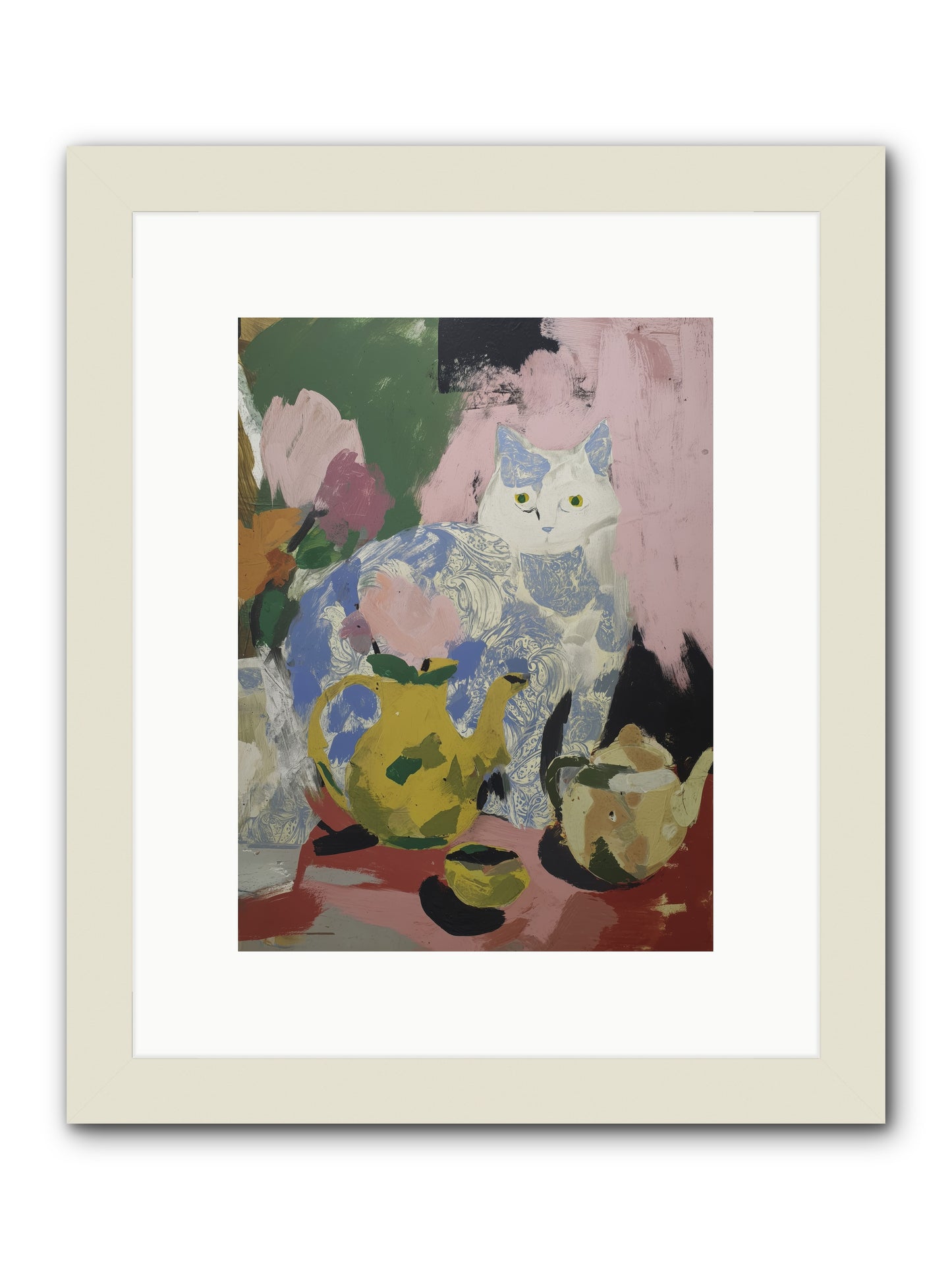 Silk Purse -- Framed Print - White 9x12