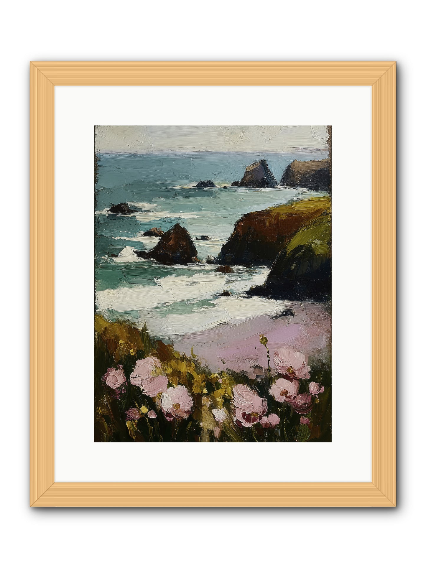 Silk-Spun Hours -- Framed Print - Natural 12x16