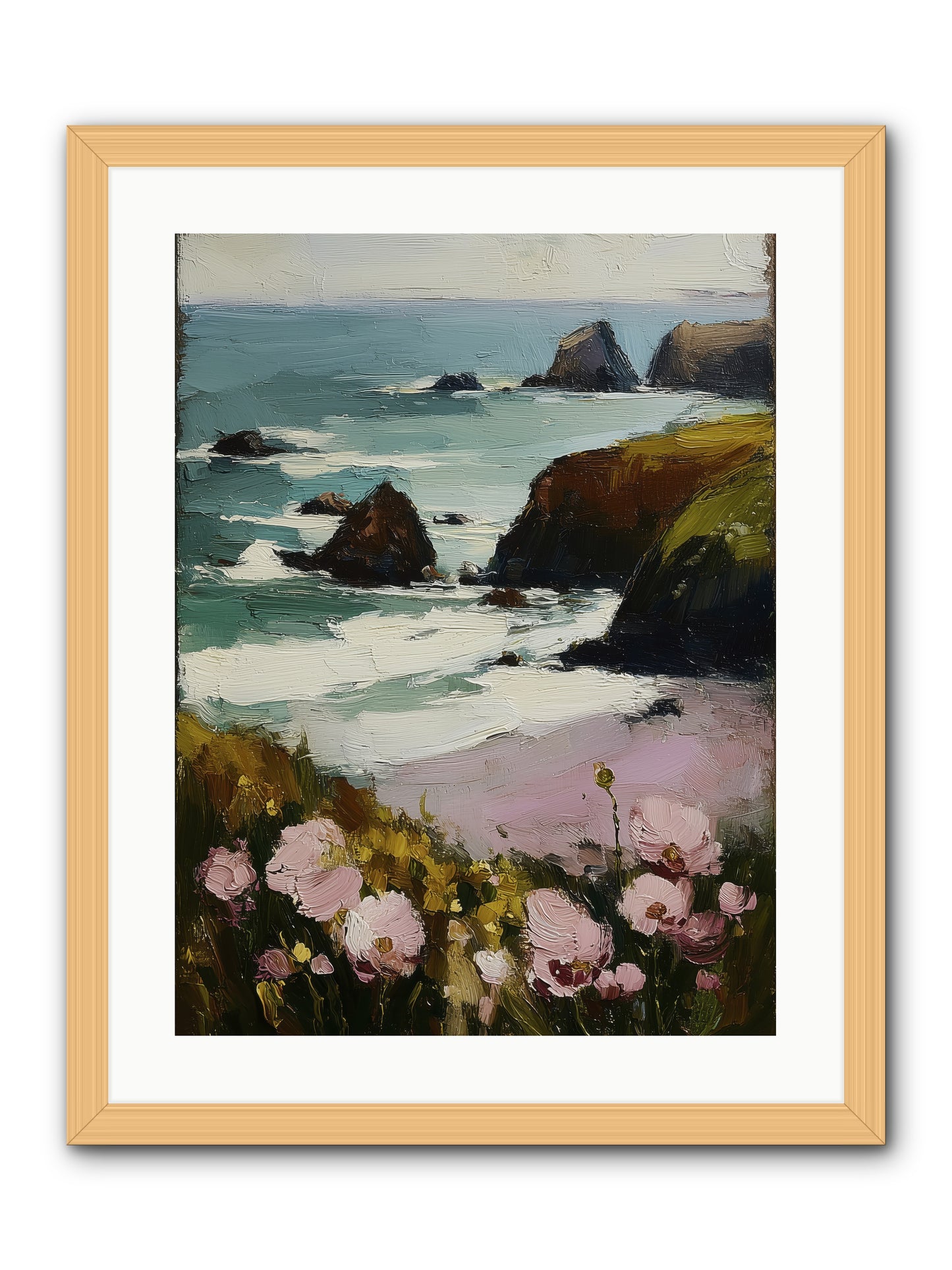 Silk-Spun Hours -- Framed Print - Natural 18x24