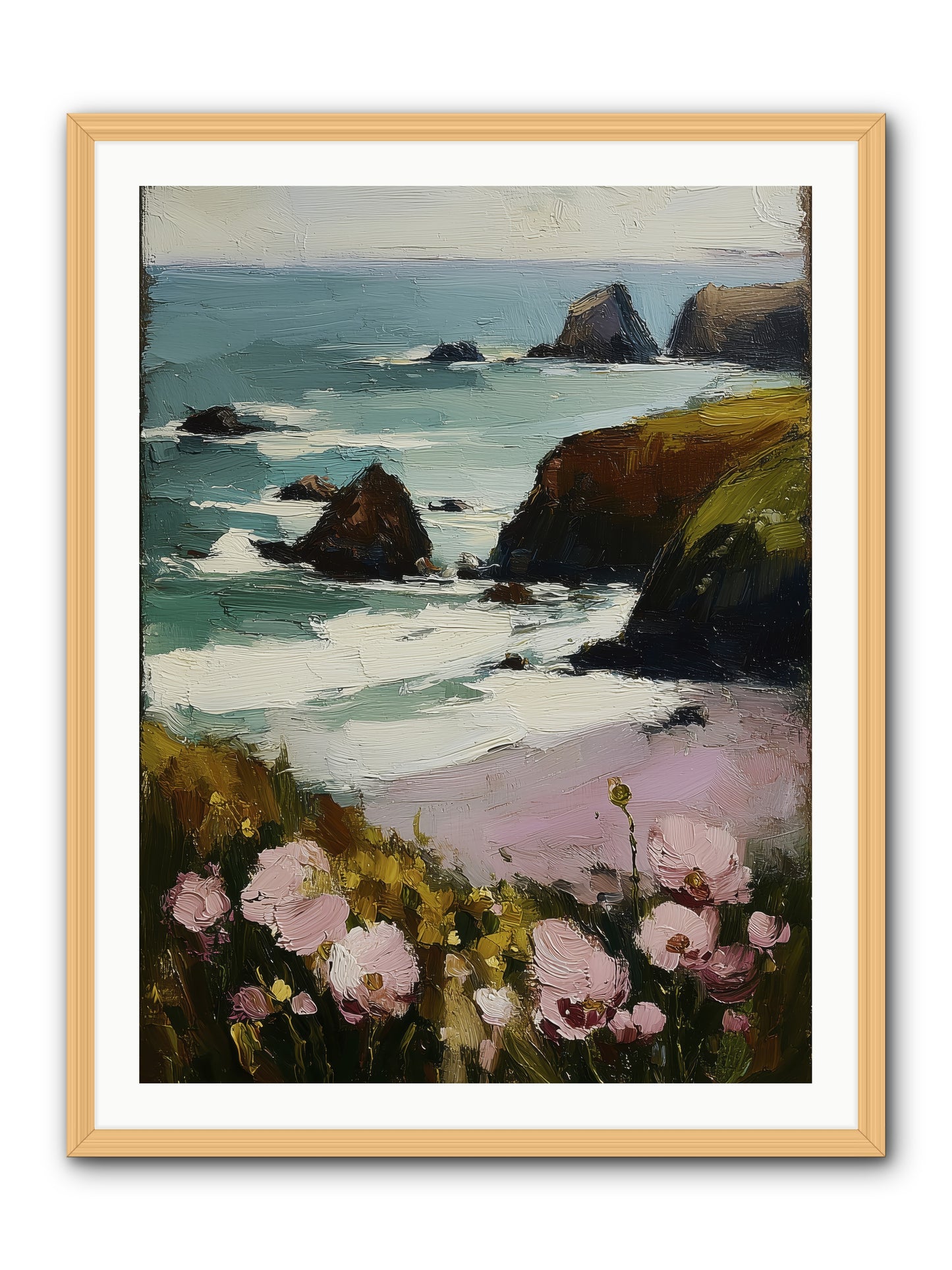 Silk-Spun Hours -- Framed Print - Natural 30x40