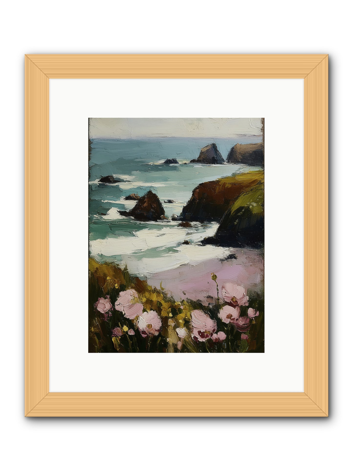 Silk-Spun Hours -- Framed Print - Natural 9x12