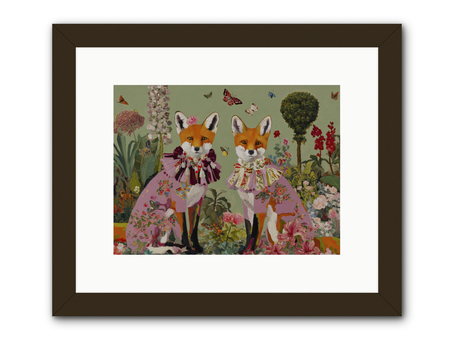 Silk Trace -- Framed Print - Black 12x9