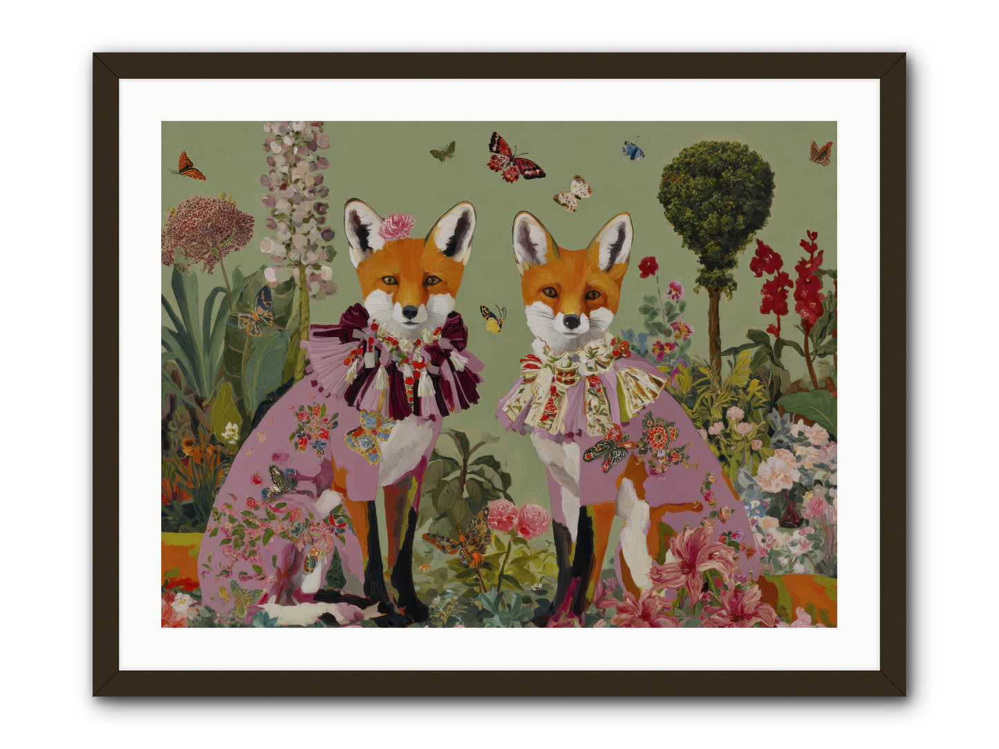 Silk Trace -- Framed Print - Black 32x24