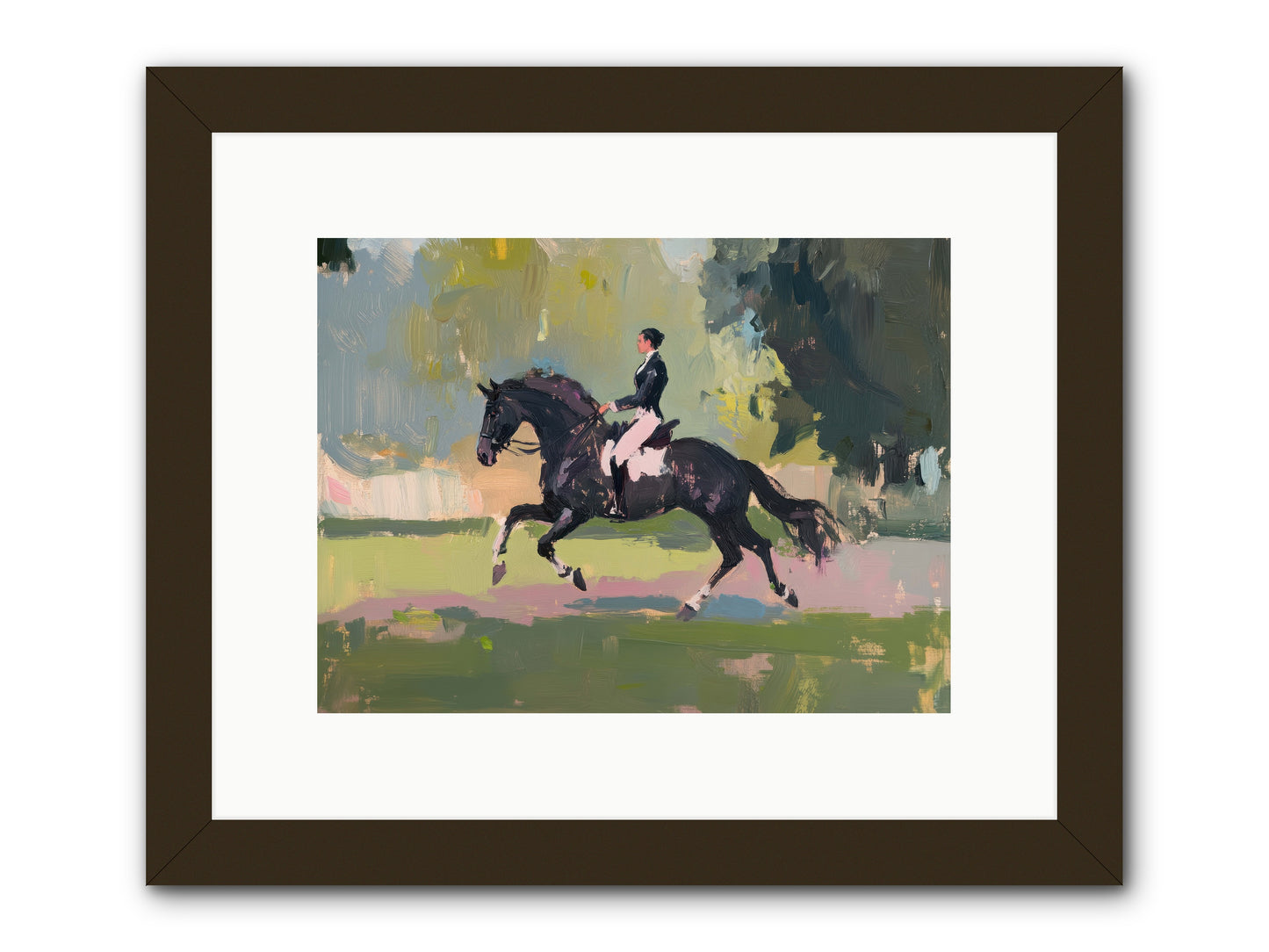 Silken Precision -- Framed Print - Black 12x9
