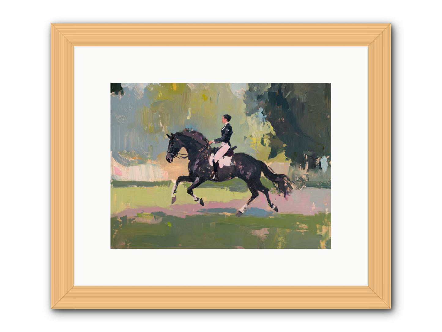 Silken Precision -- Framed Print - Natural 12x9