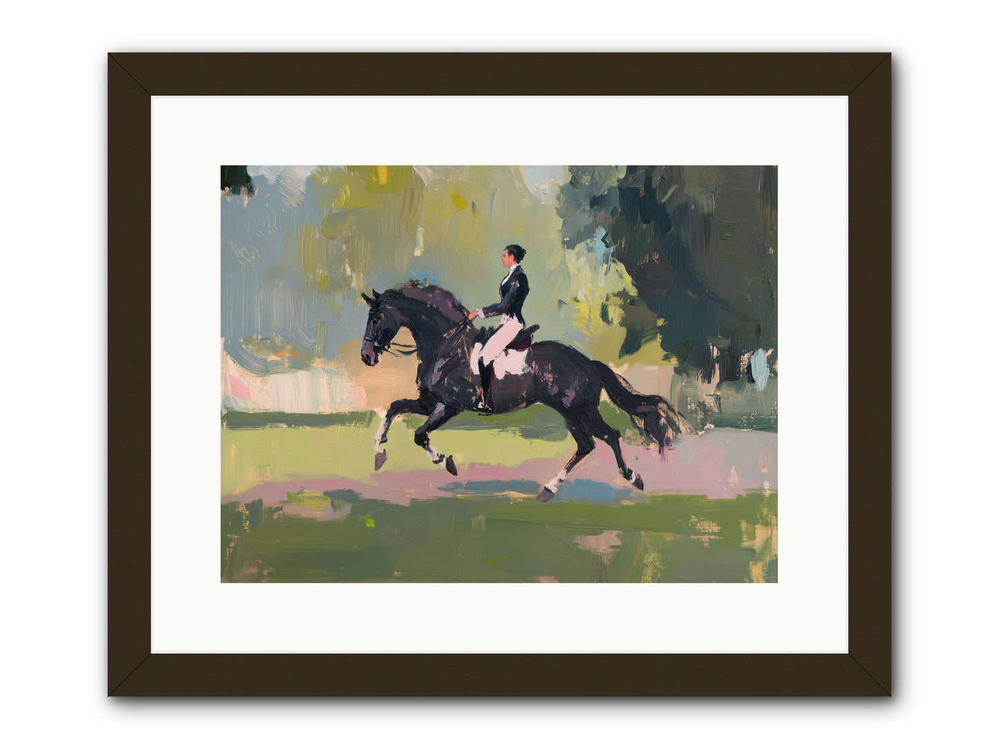 Silken Precision -- Framed Print - Black 16x12