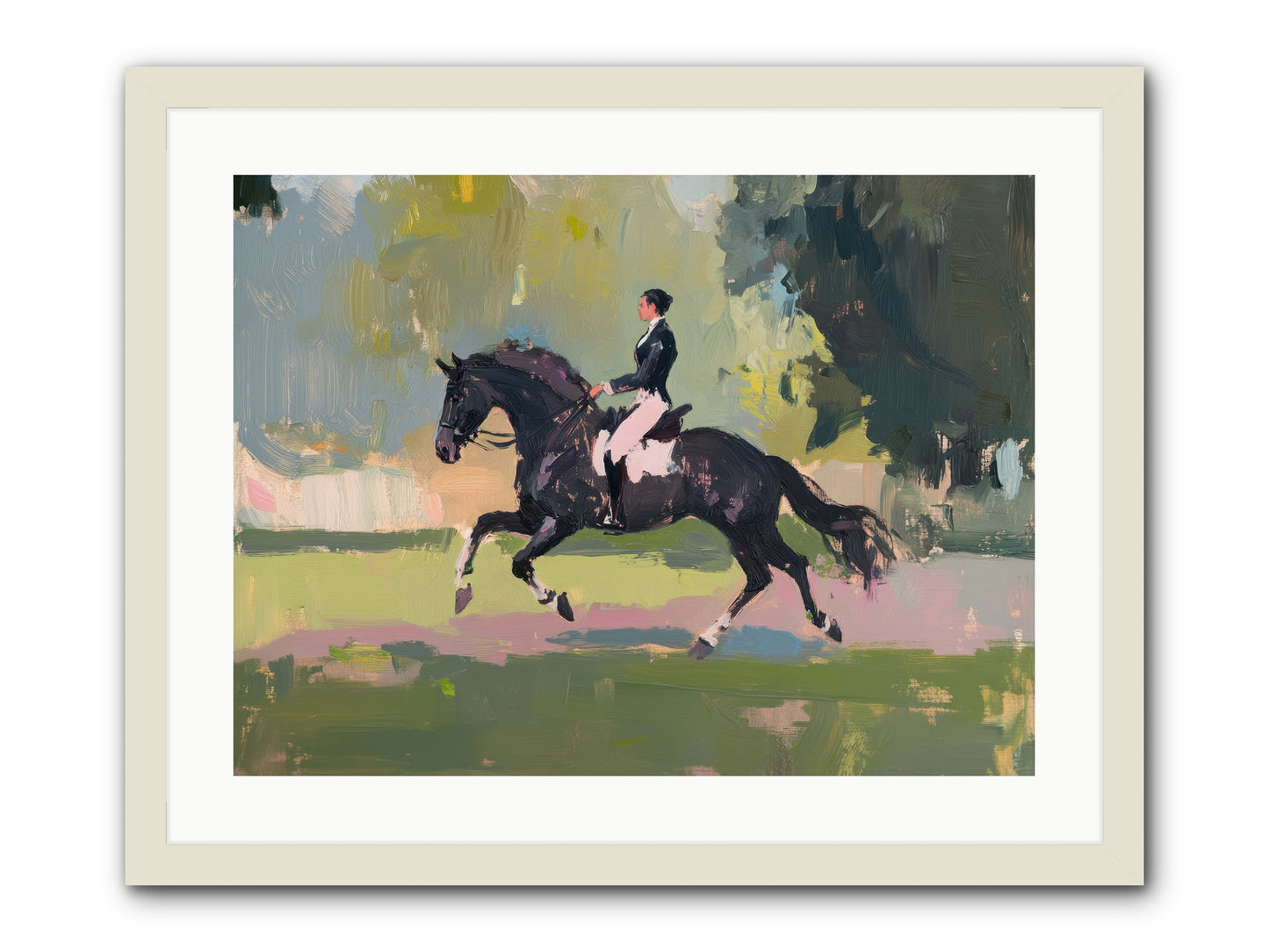 Silken Precision -- Framed Print - White 24x18