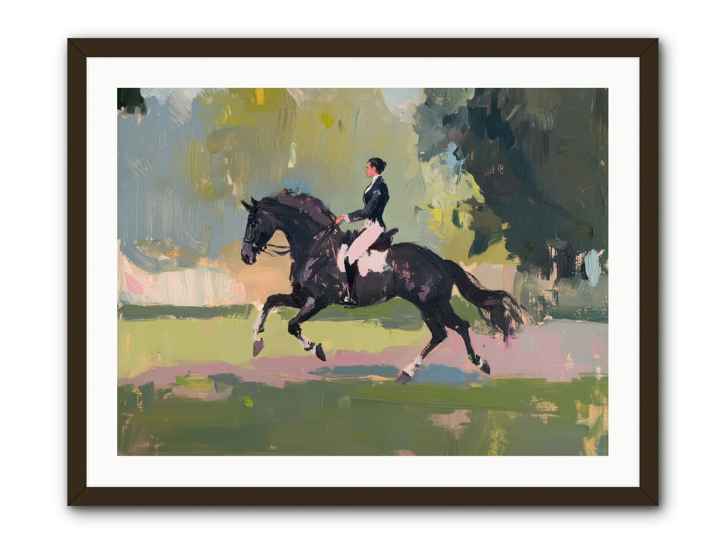 Silken Precision -- Framed Print - Black 32x24