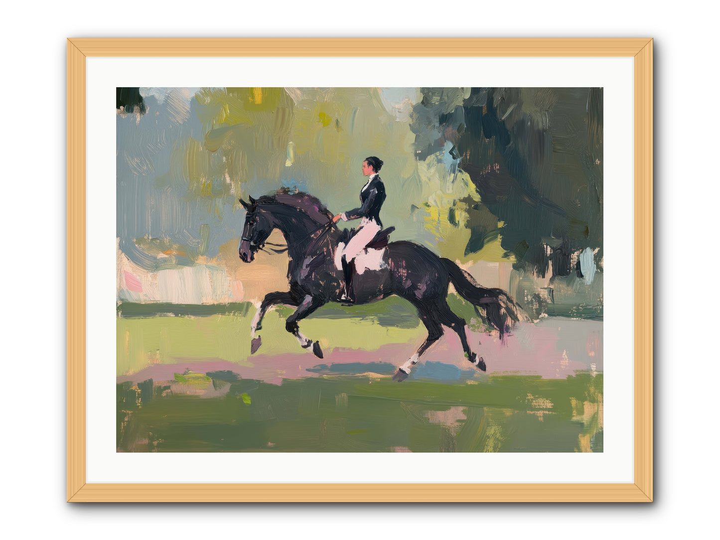 Silken Precision -- Framed Print - Natural 32x24