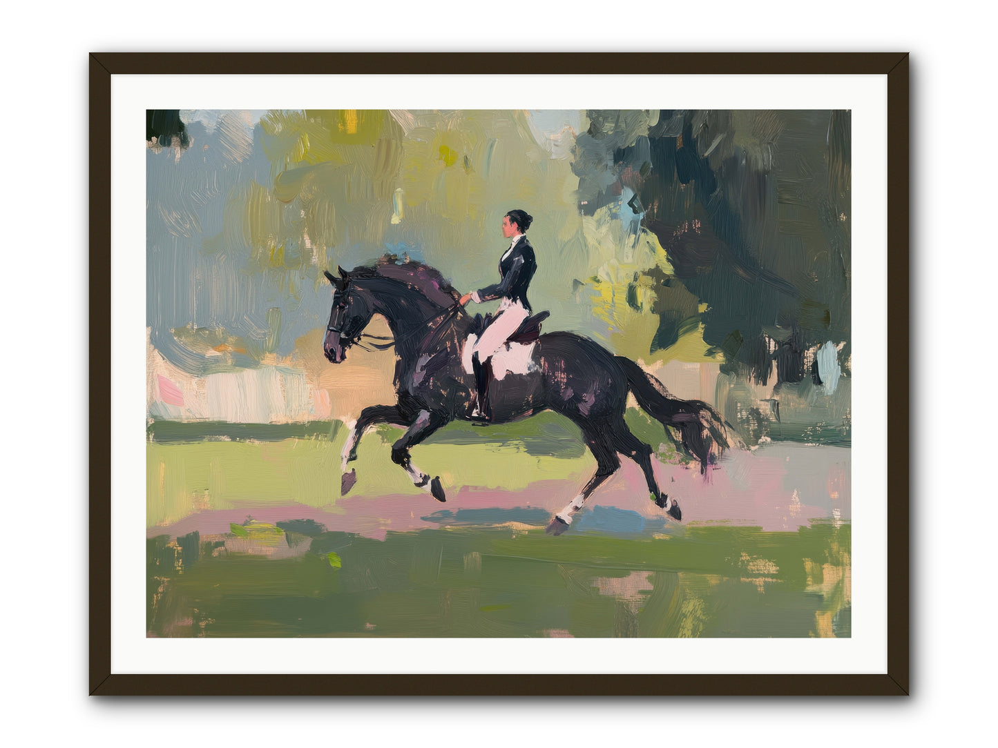 Silken Precision -- Framed Print - Black 40x30