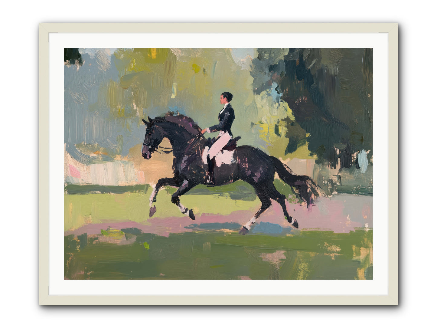 Silken Precision -- Framed Print - White 40x30