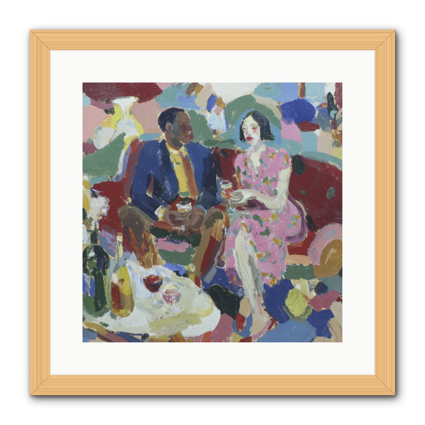 Silkweather -- Framed Print - Natural 16x16