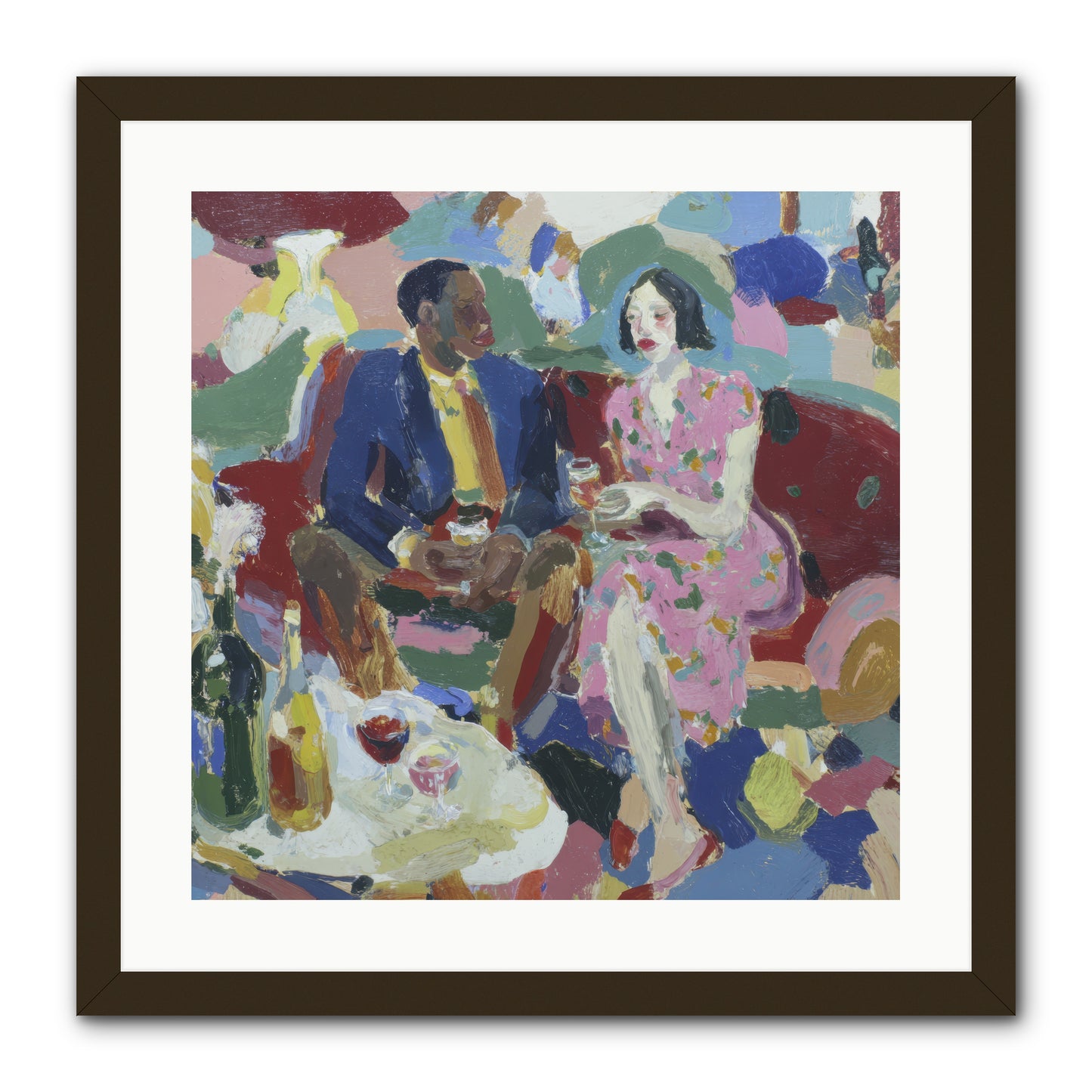Silkweather -- Framed Print - Black 20x20