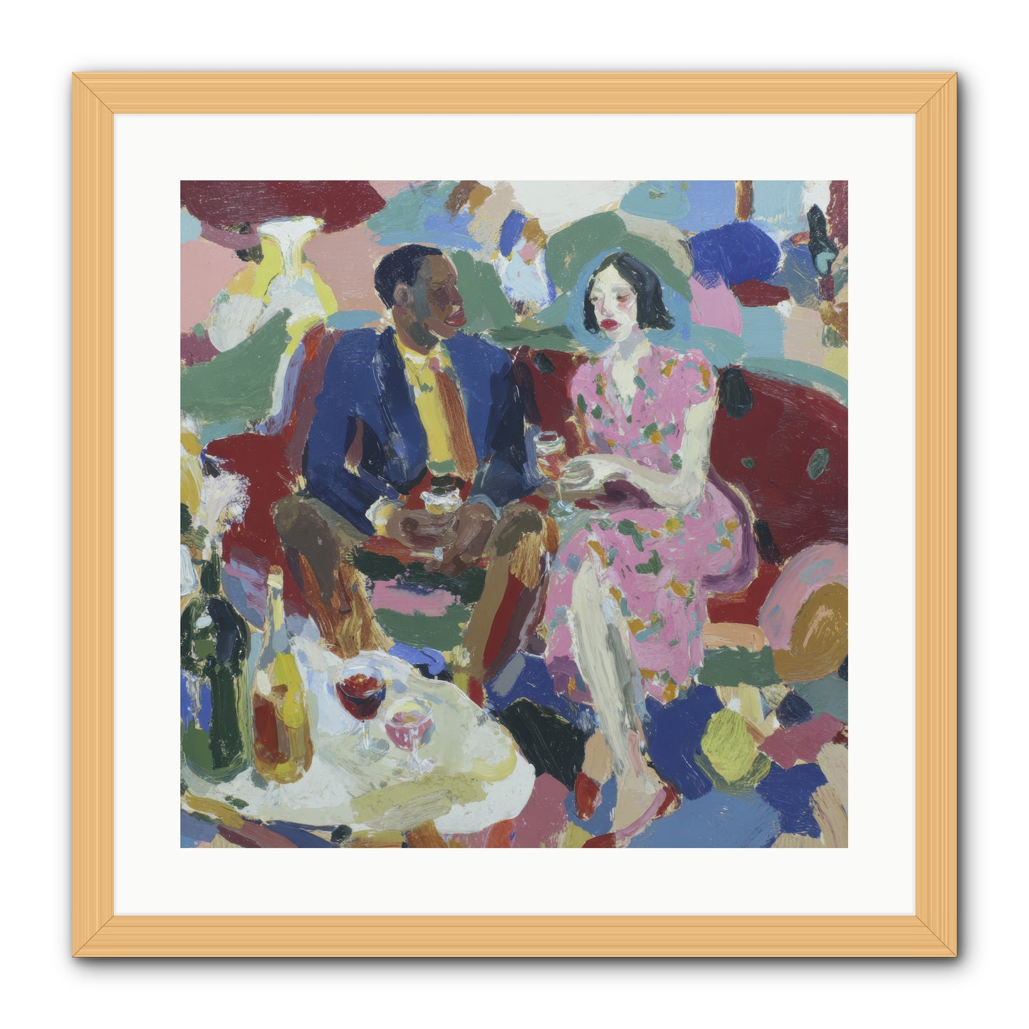 Silkweather -- Framed Print - Natural 20x20