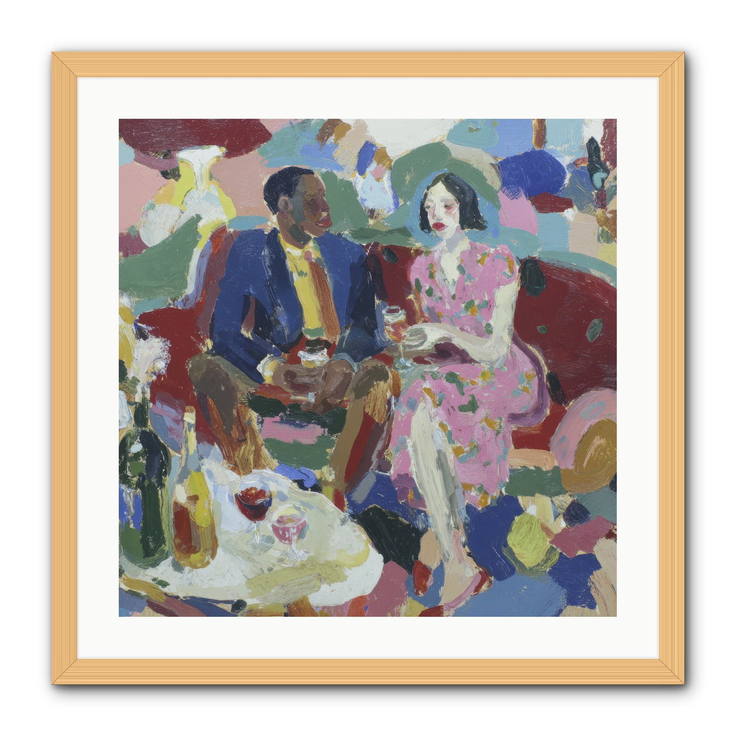 Silkweather -- Framed Print - Natural 24x24