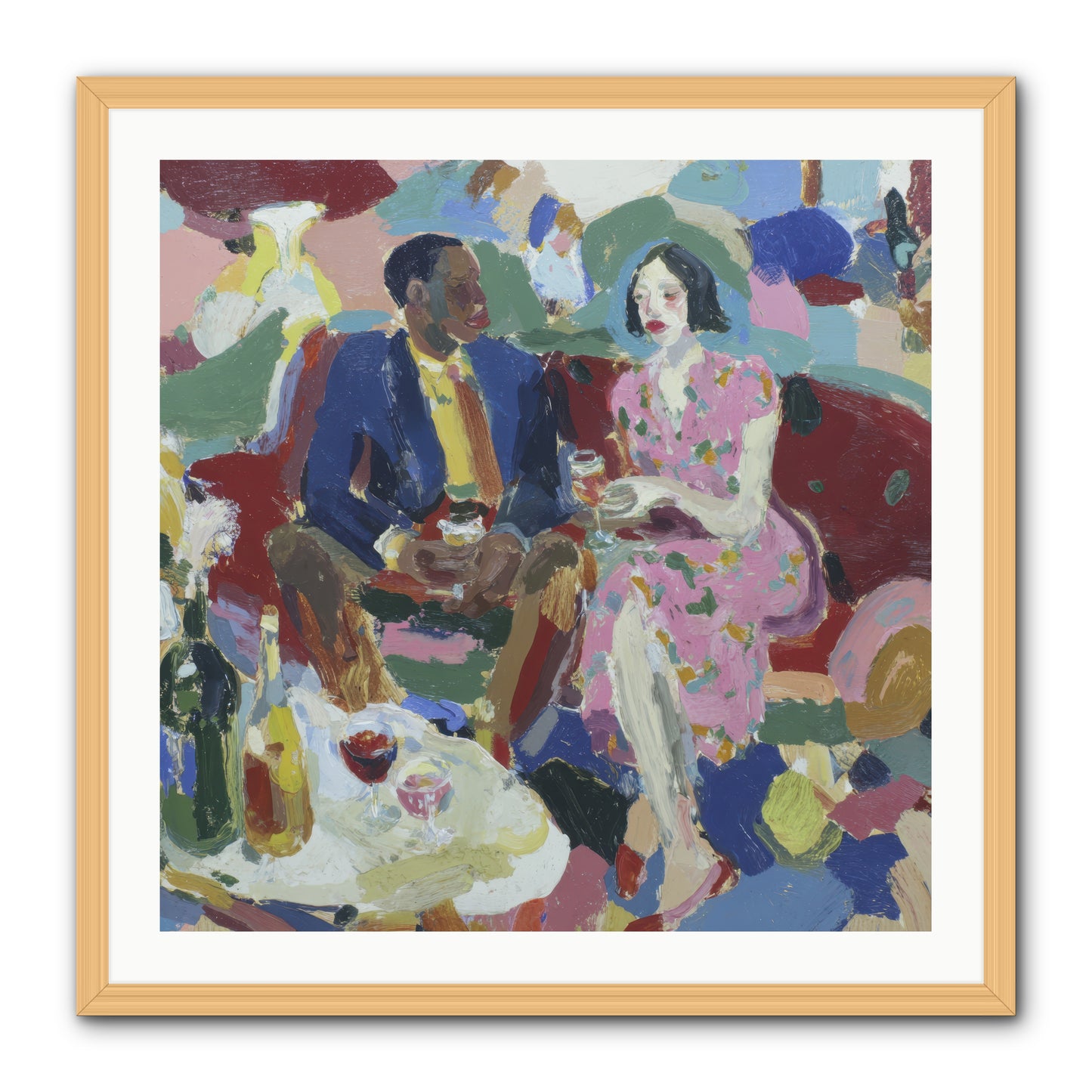 Silkweather -- Framed Print - Natural 30x30