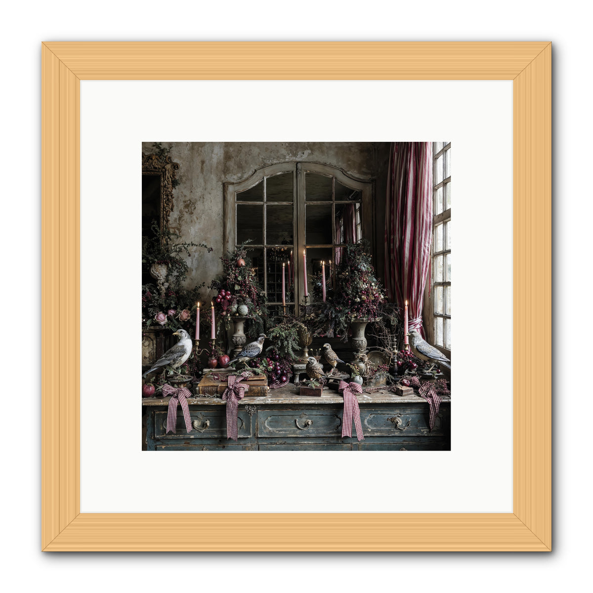 Silver Bells Society -- Framed Print - Natural 10x10