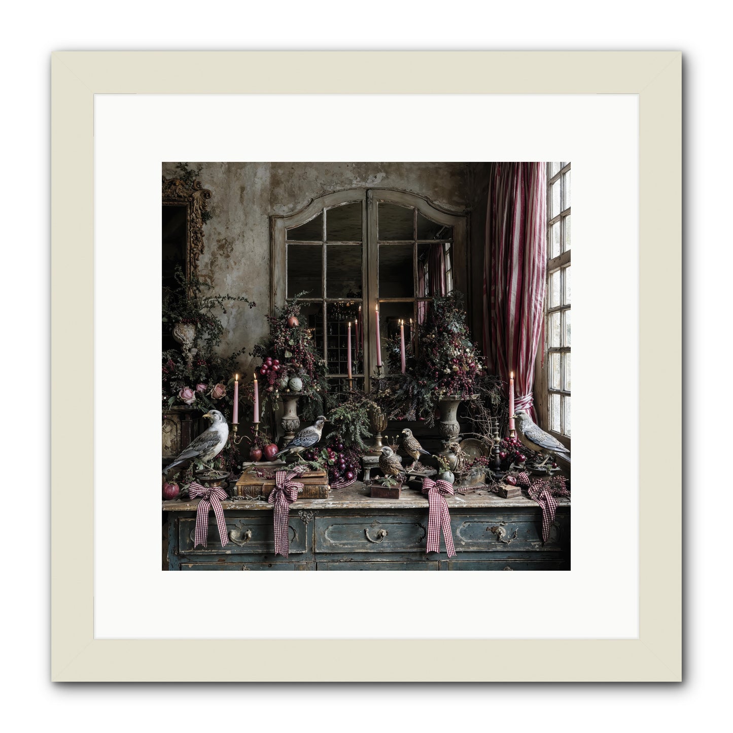 Silver Bells Society -- Framed Print - White 12x12