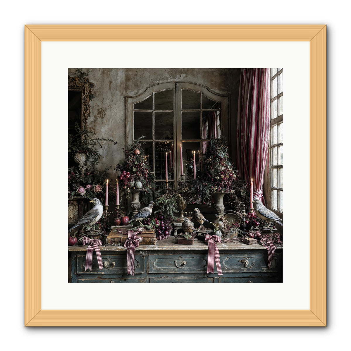 Silver Bells Society -- Framed Print - Natural 16x16