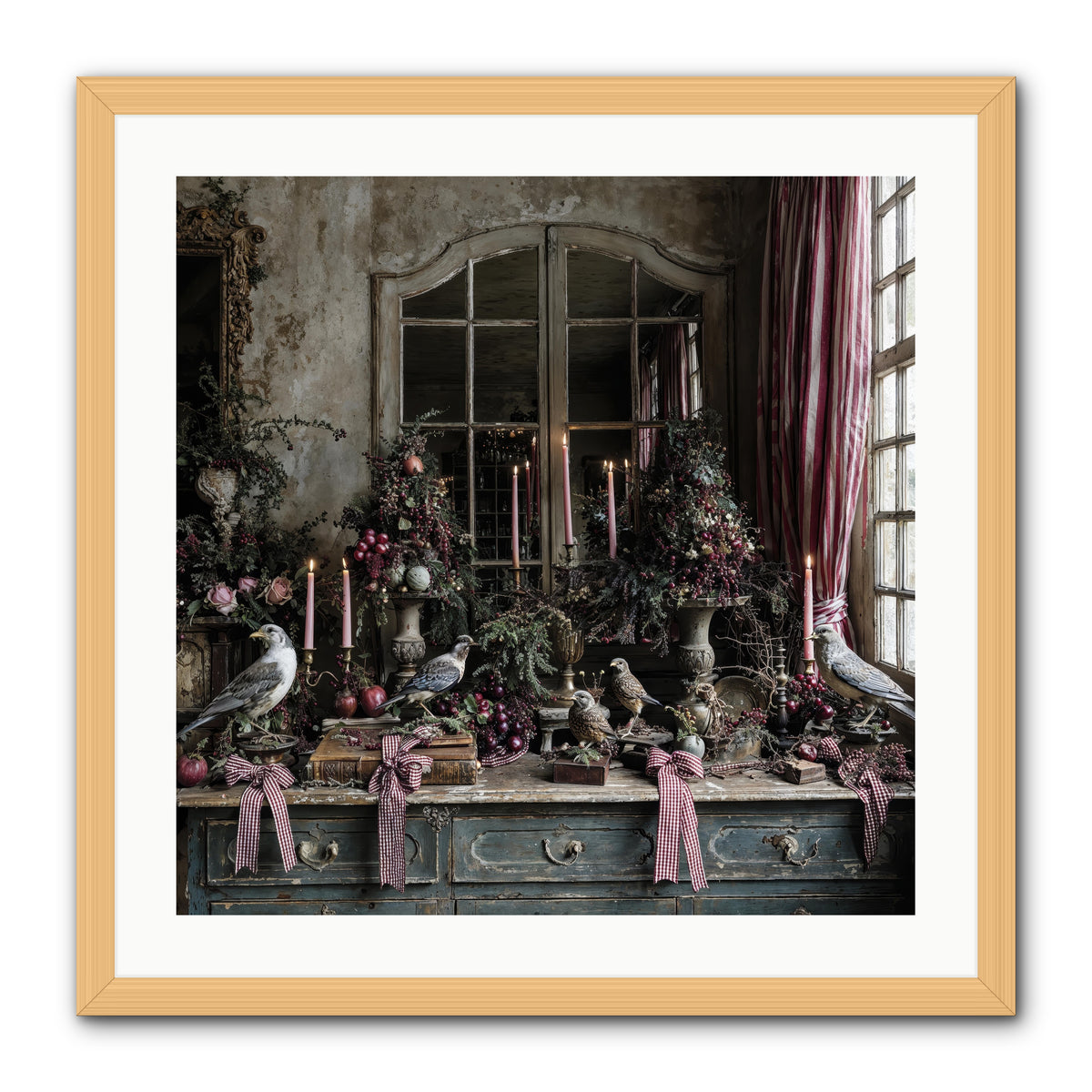 Silver Bells Society -- Framed Print - Natural 24x24