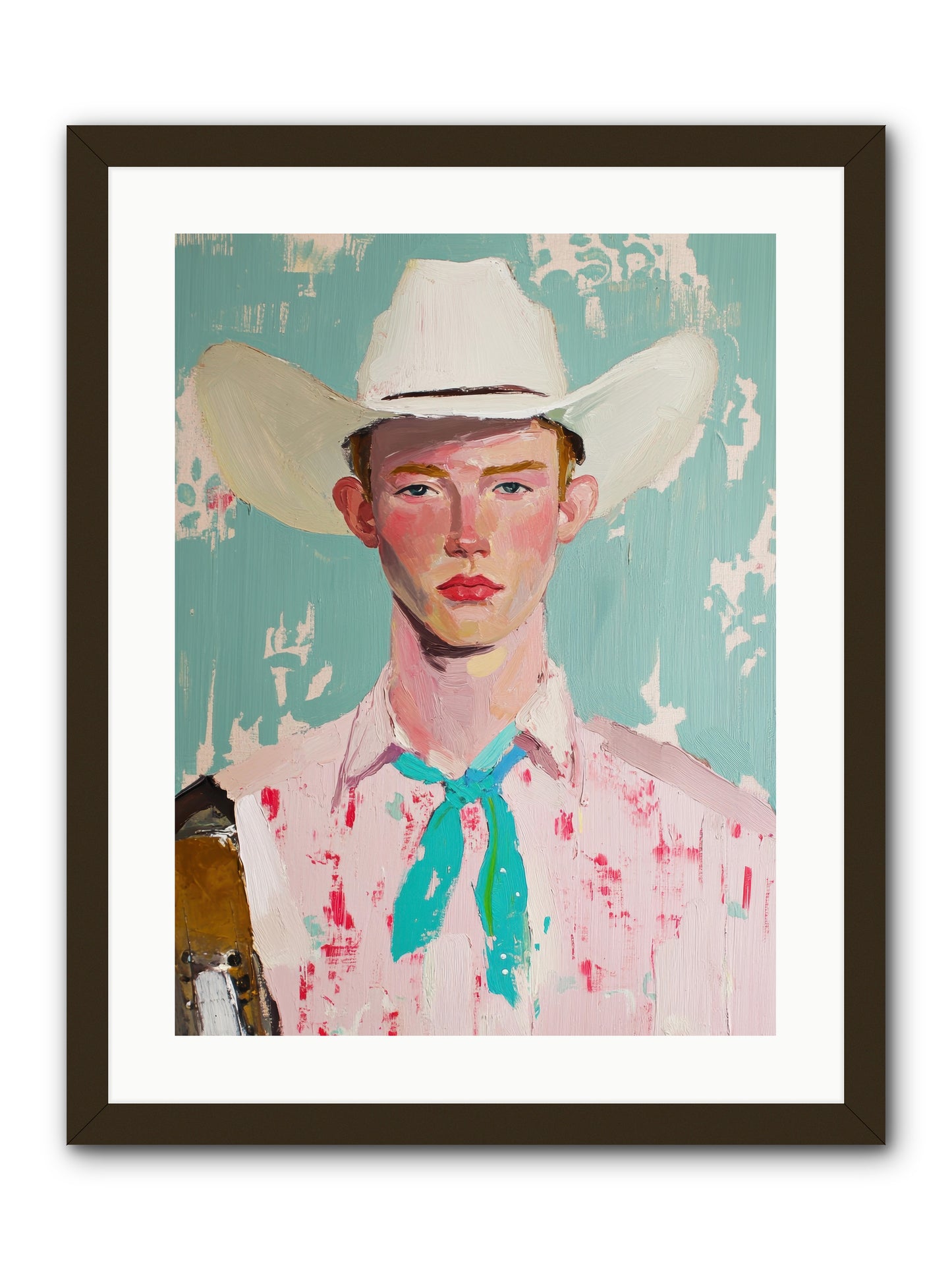 Silver Buckle -- Framed Print - Black 18x24