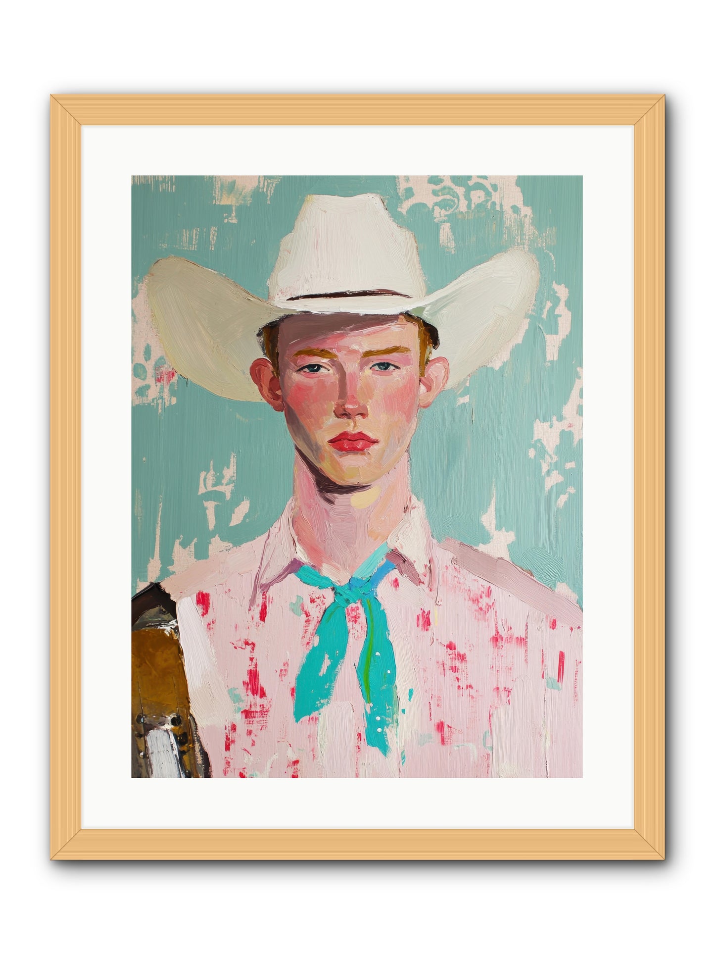 Silver Buckle -- Framed Print - Natural 18x24