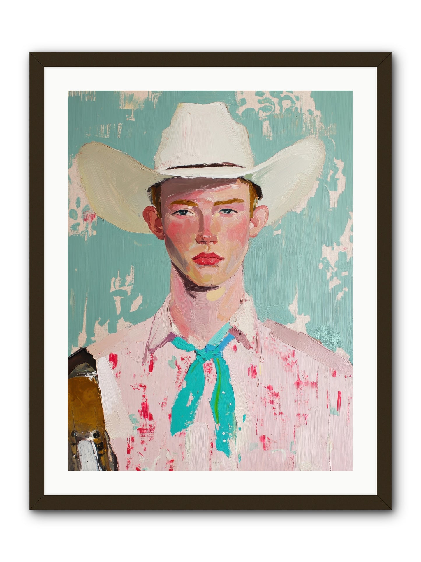 Silver Buckle -- Framed Print - Black 24x32