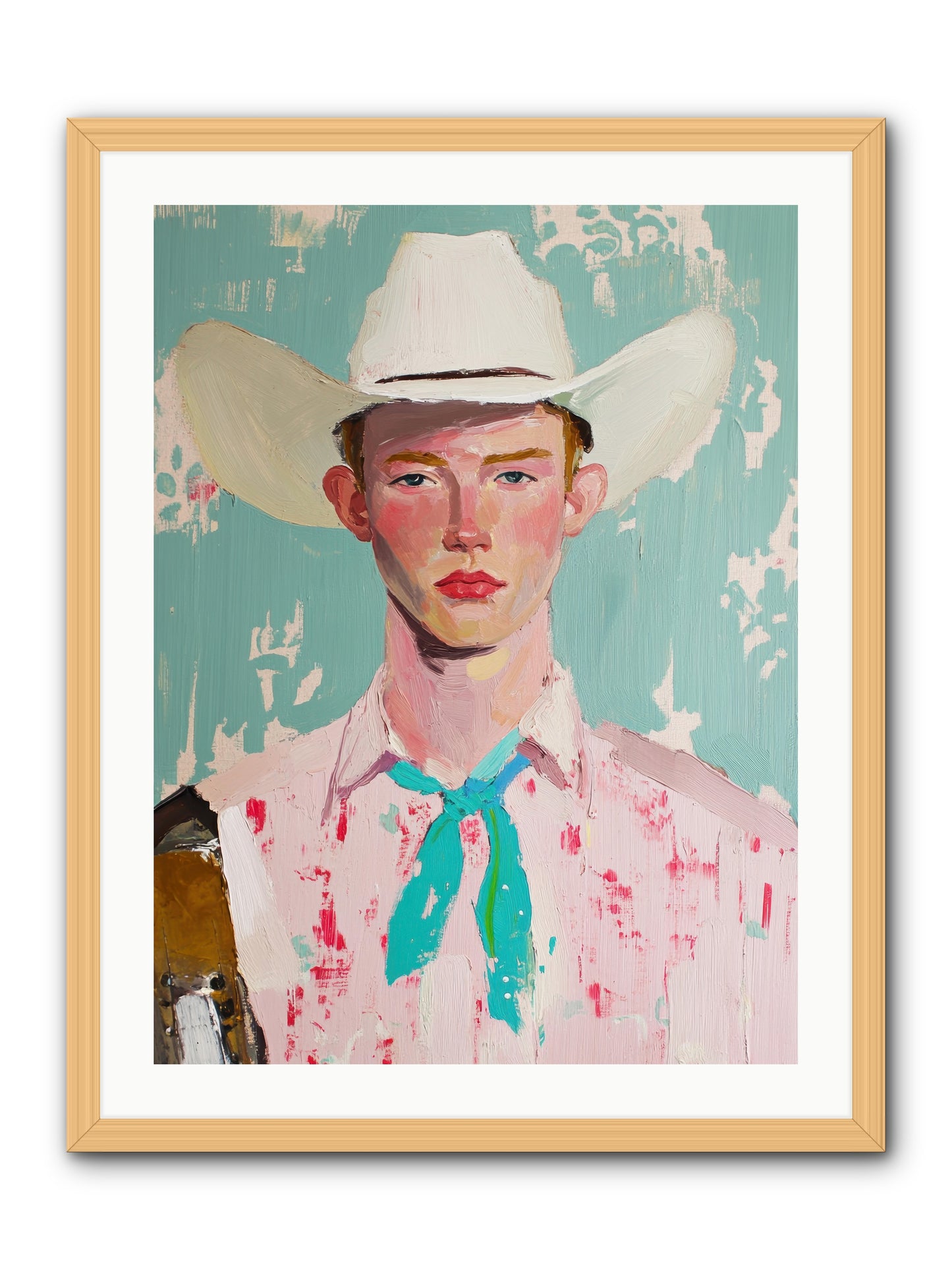Silver Buckle -- Framed Print - Natural 24x32