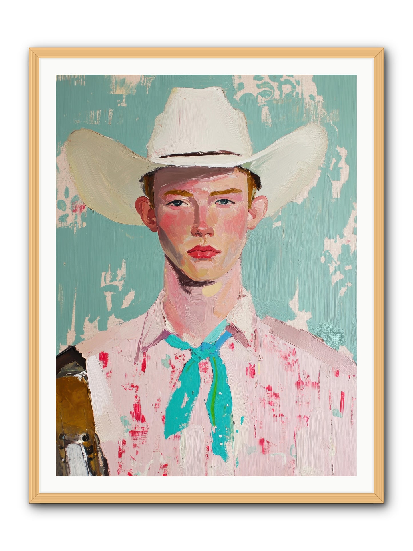 Silver Buckle -- Framed Print - Natural 36x48