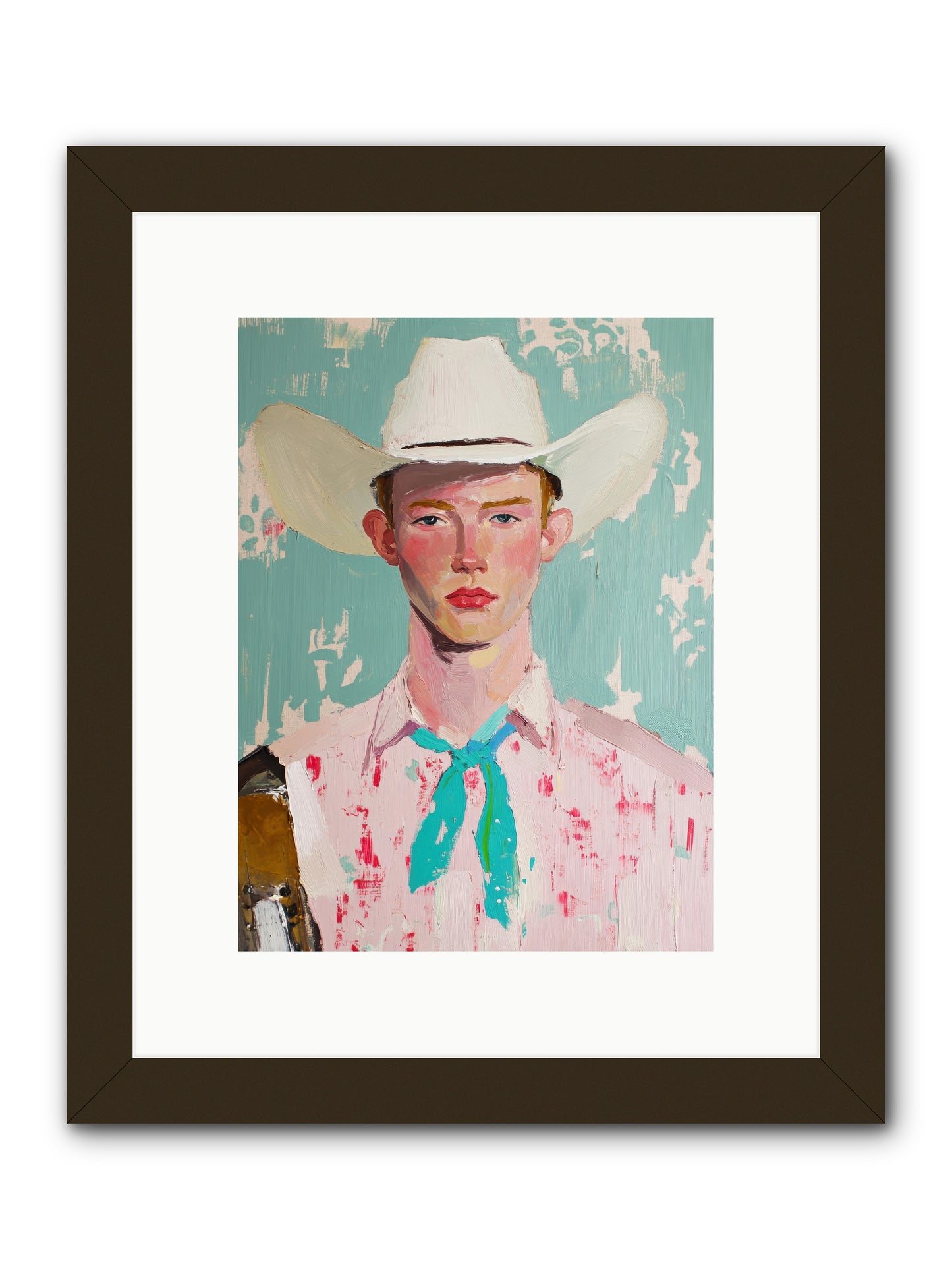 Silver Buckle -- Framed Print - Black 9x12