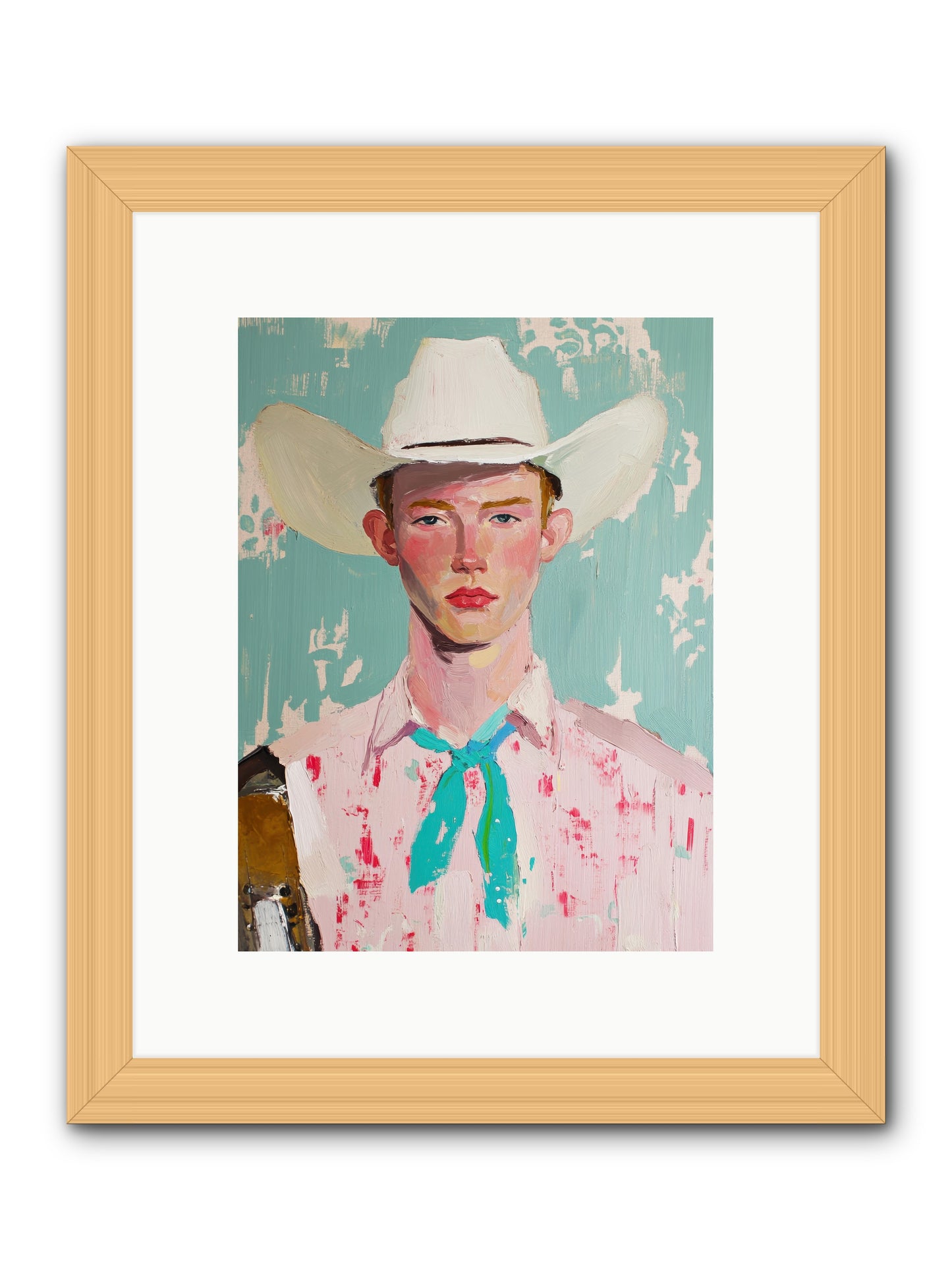 Silver Buckle -- Framed Print - Natural 9x12