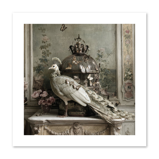 Silver Garden -- Paper Print 10x10