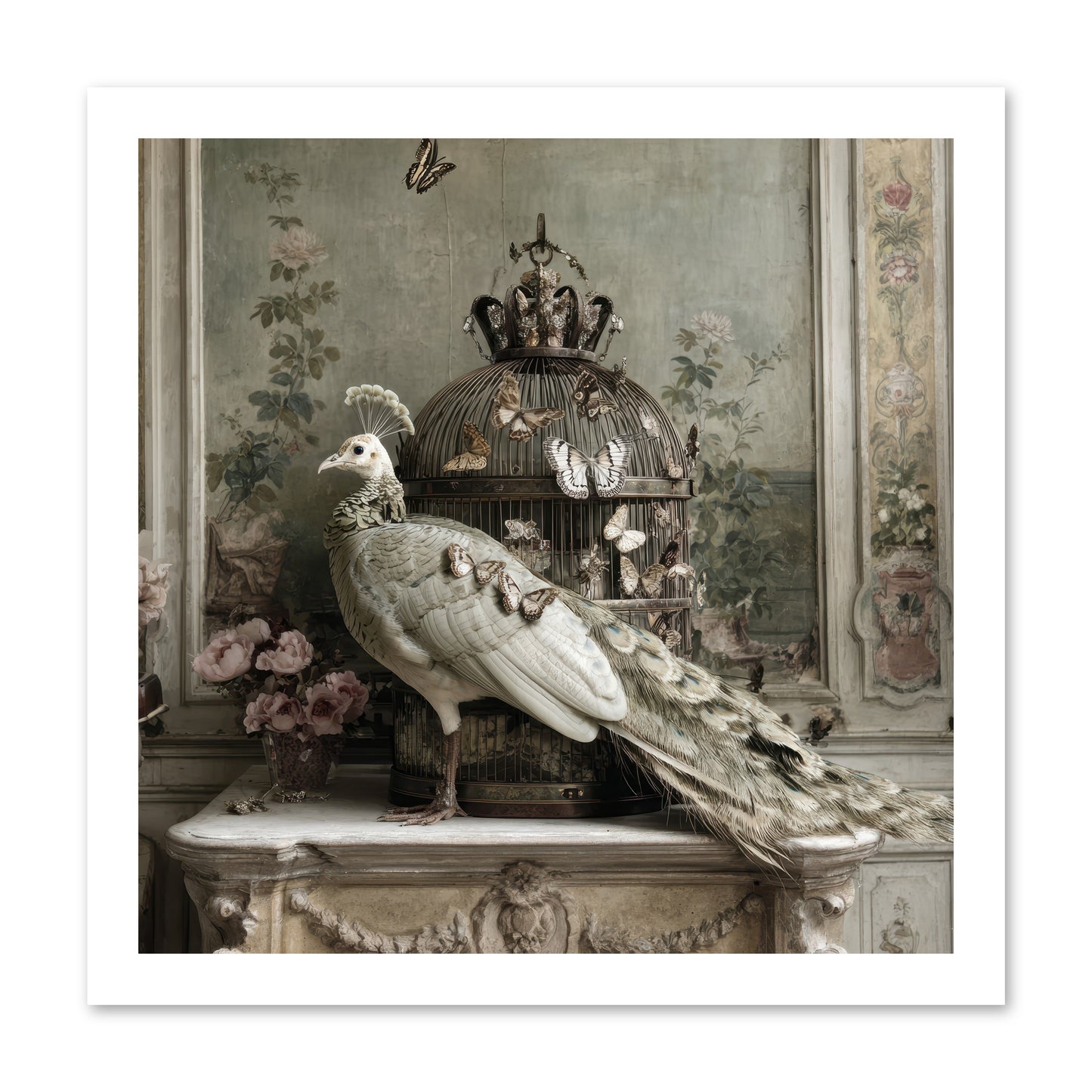 Silver Garden -- Paper Print 16x16