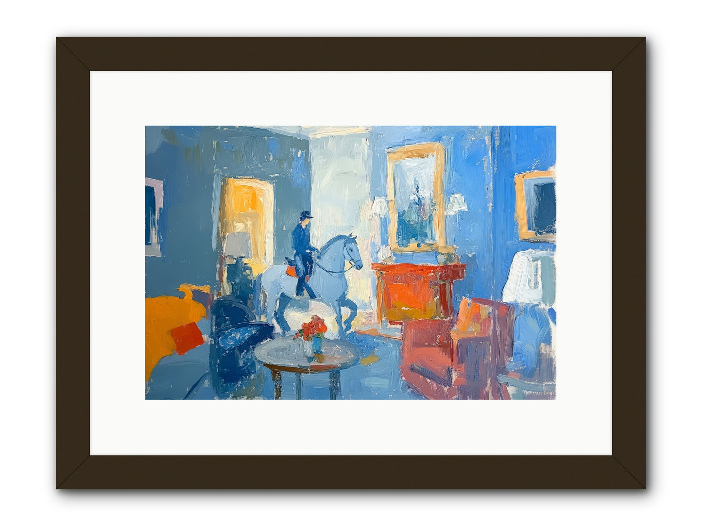 Silver Morning -- Framed Print - Black 15x10