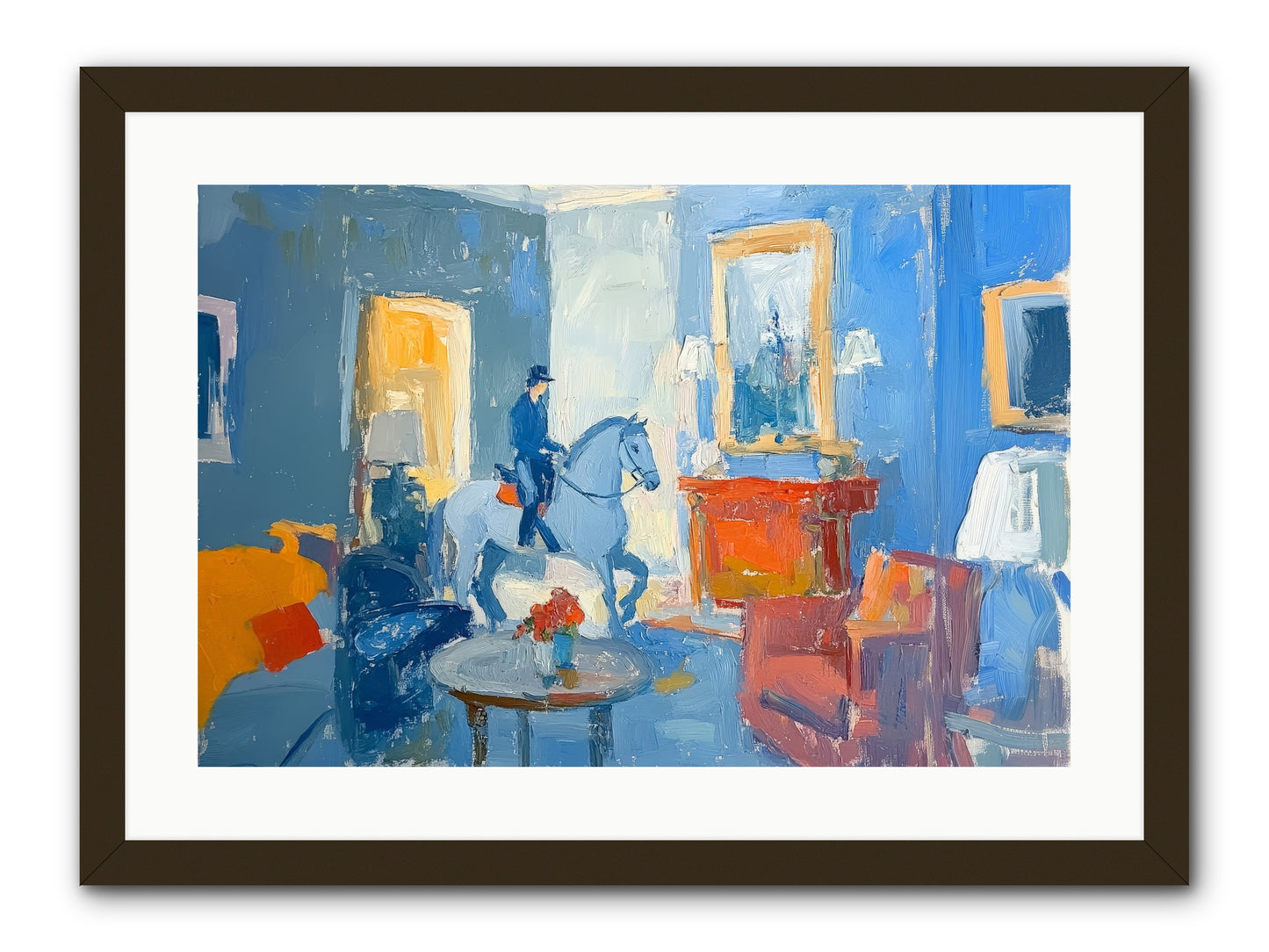 Silver Morning -- Framed Print - Black 24x16