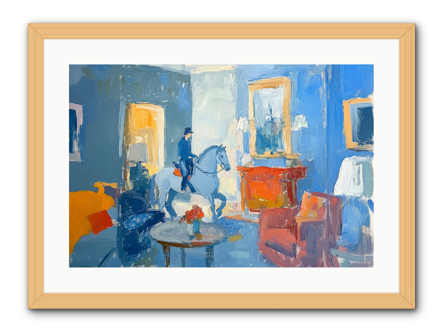 Silver Morning -- Framed Print - Natural 24x16